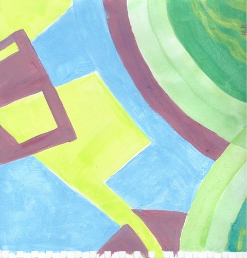 Abstract colorful geometric painting